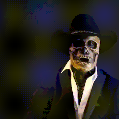 Realistic Skeleton Halloween Costume With Skull Mask