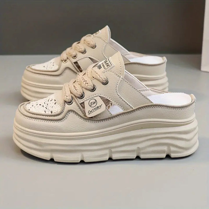 Breathable Platform Slip-On Casual Shoe