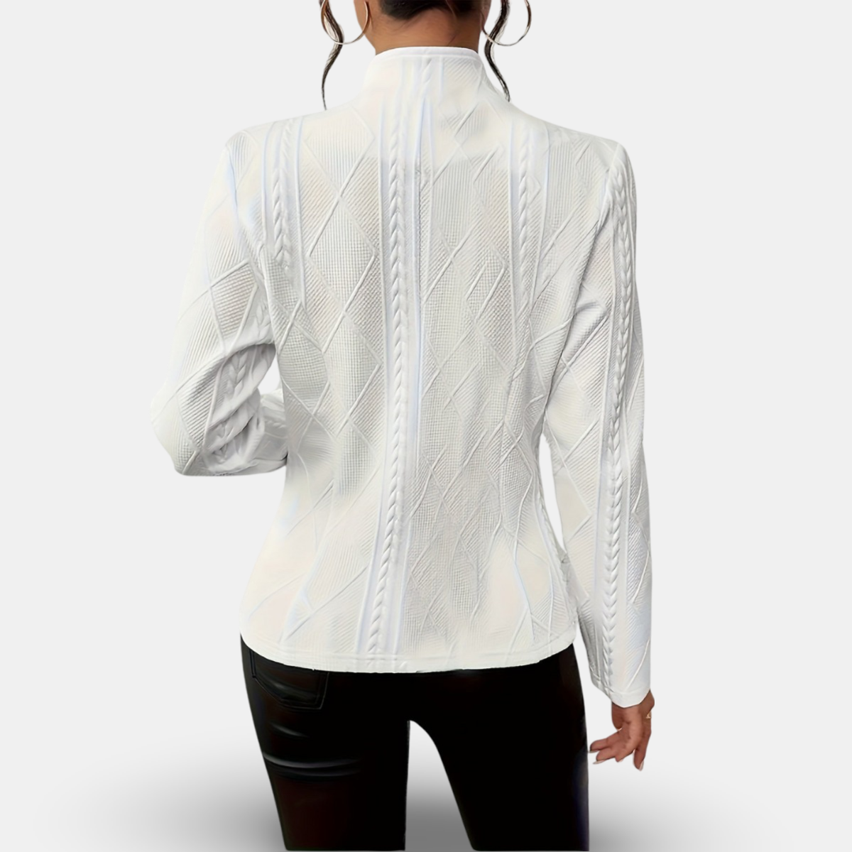 Tailored Fitted Cardigan With Button Front