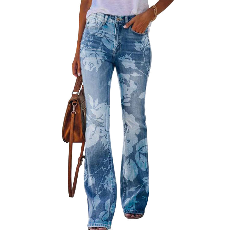 Women's High Waist Flare Jeans