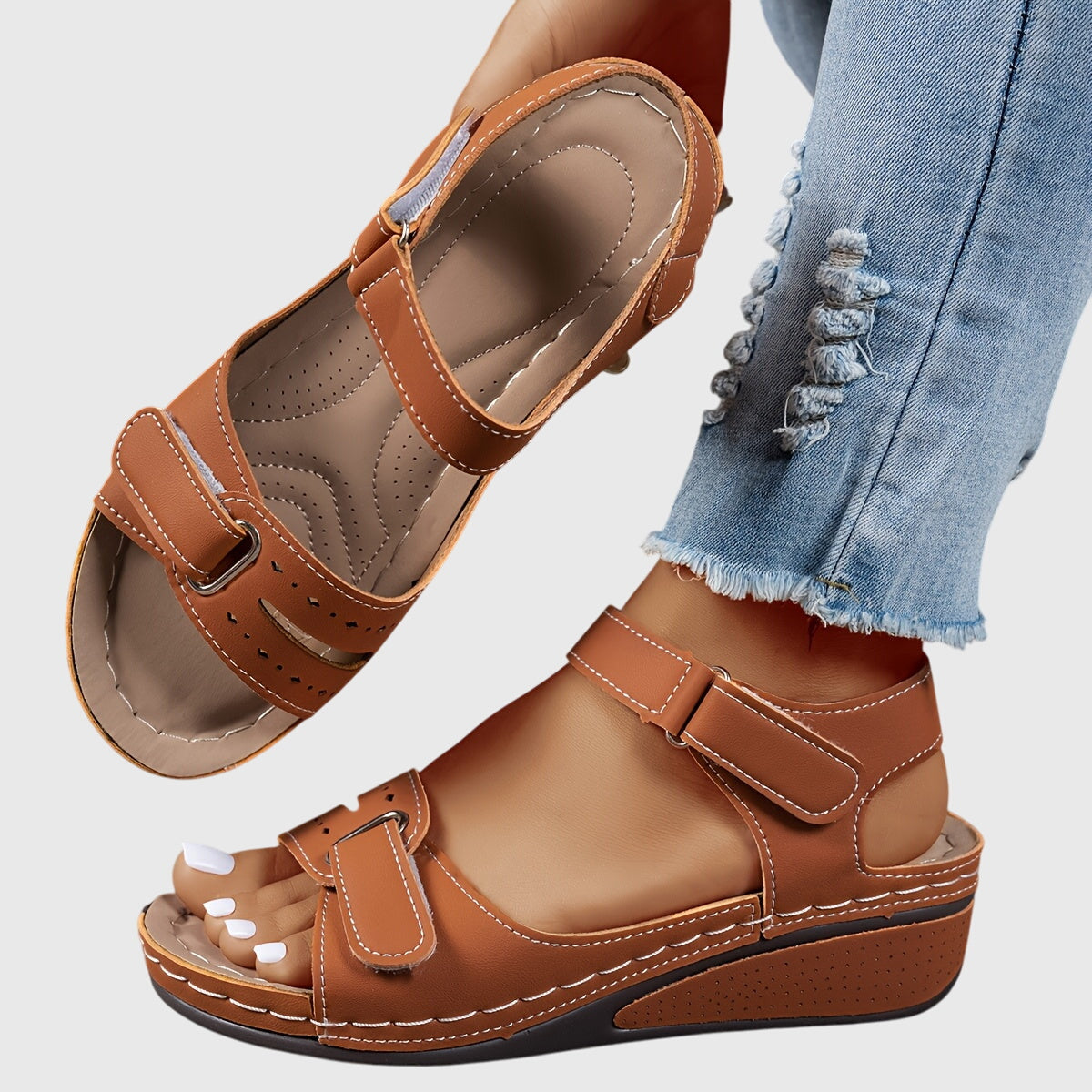 Stability Sole Orthopedic Sandals with Stretchable Fit