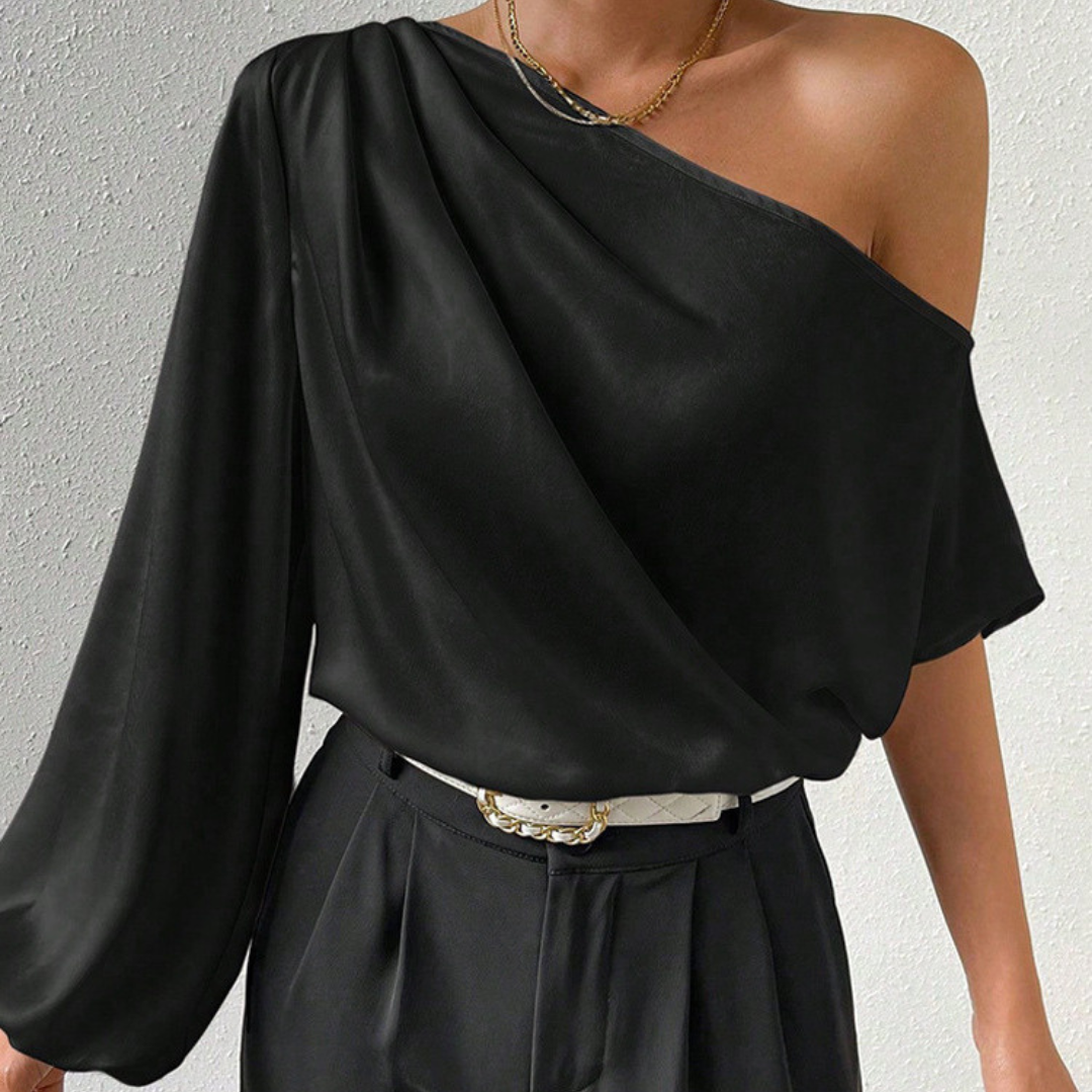 Smooth Satin Structured Fit Blouse