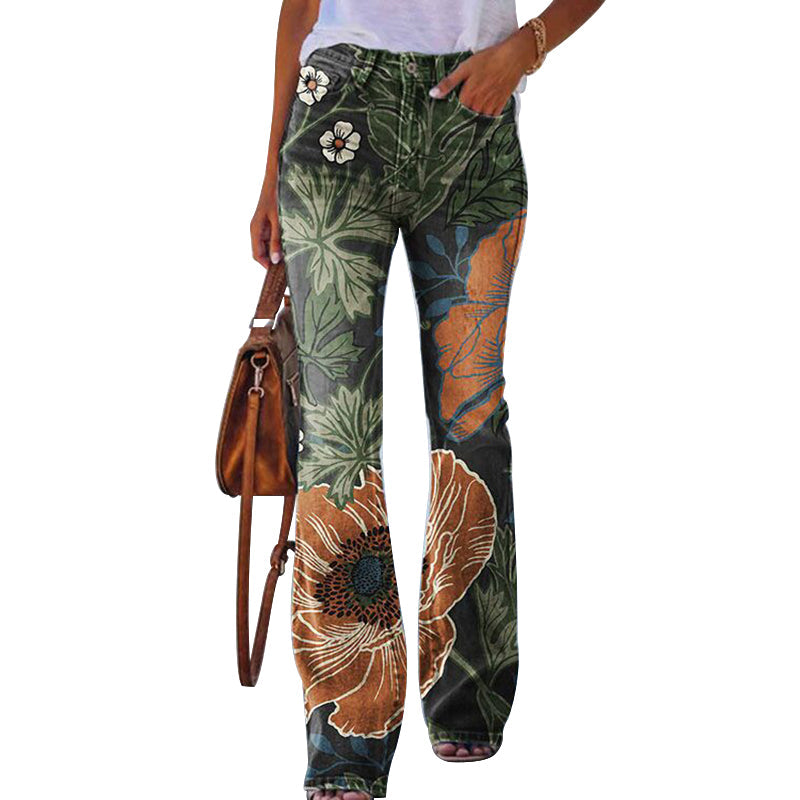 Women's High Waist Flare Jeans