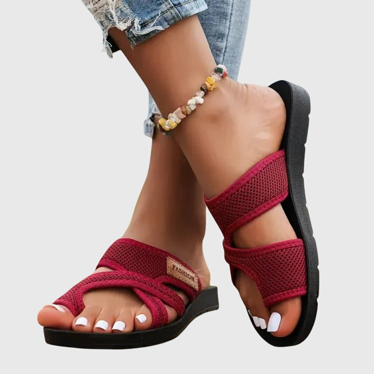 Elastic Fit Orthopedic Sandals with Contoured Arch Support