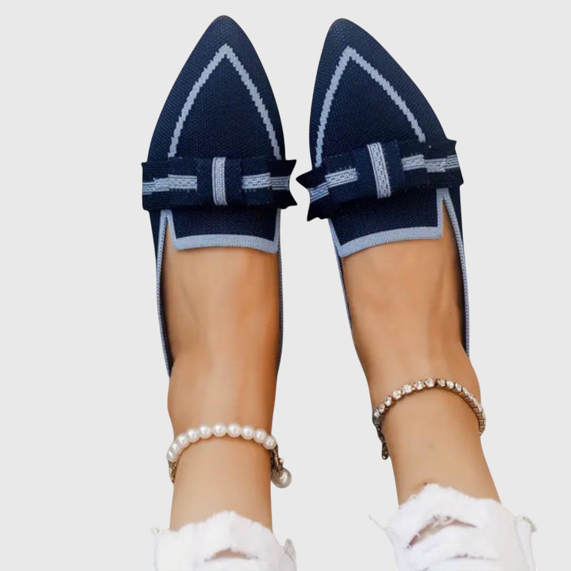Knot Detail Comfort Loafers With Flat Sole