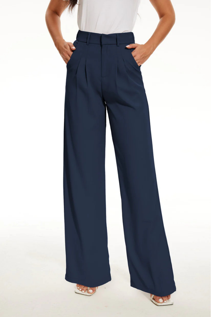 High-Waisted Wide Leg Trousers for Women