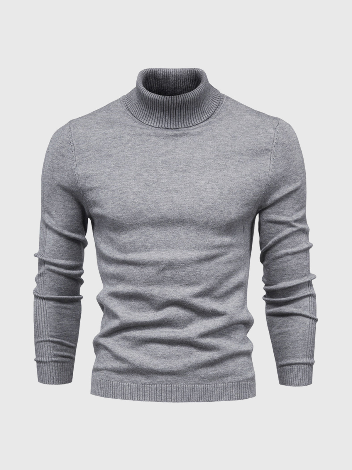 Soft Washable Cotton Turtleneck Sweater