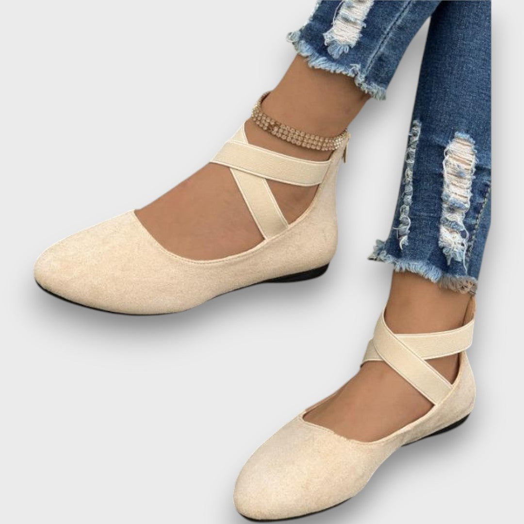 Arelia Women's Cross-Strap Wedge Sandals