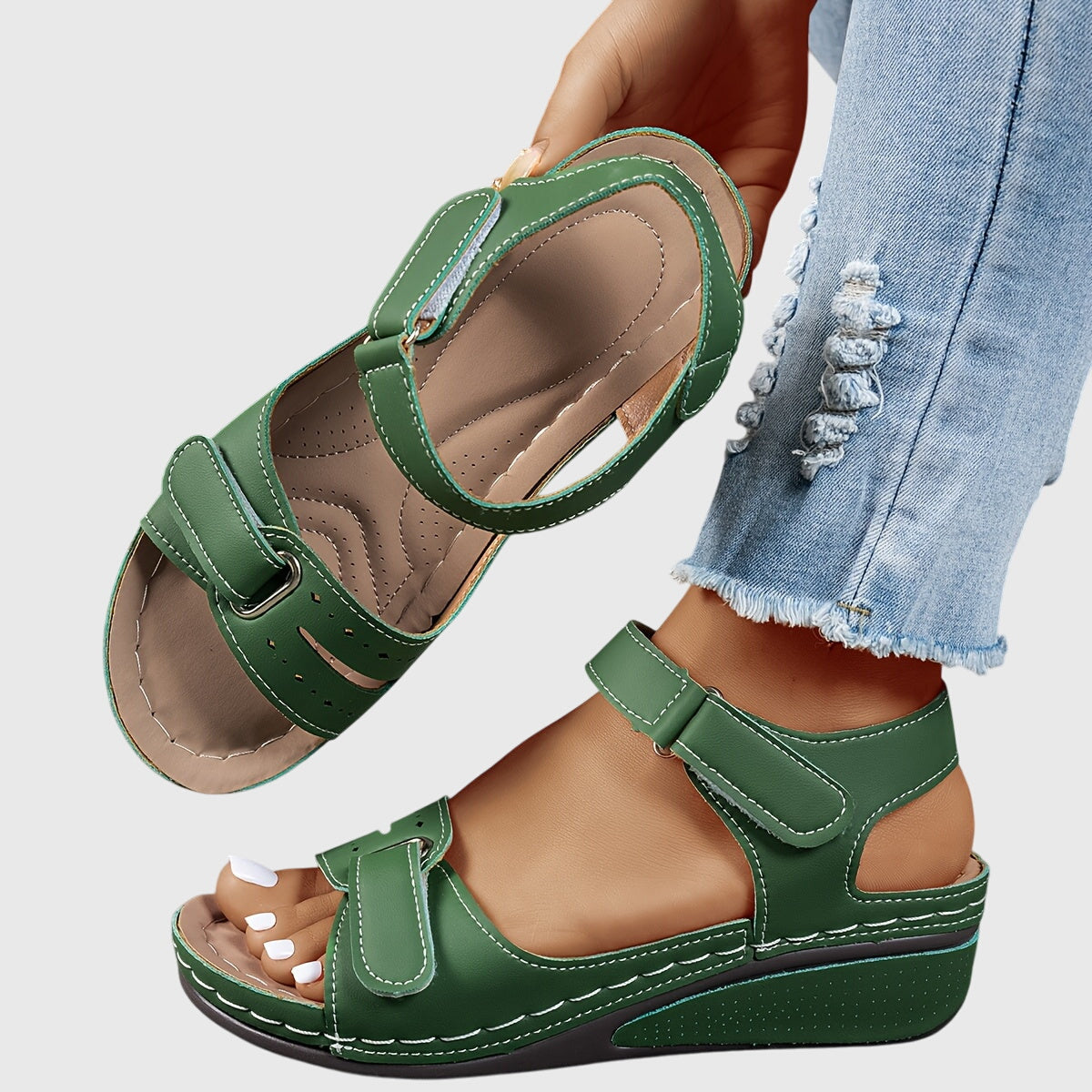Stability Sole Orthopedic Sandals with Stretchable Fit
