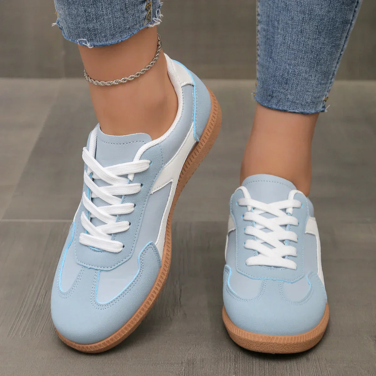 Livia Low-Profile Leather Sneakers