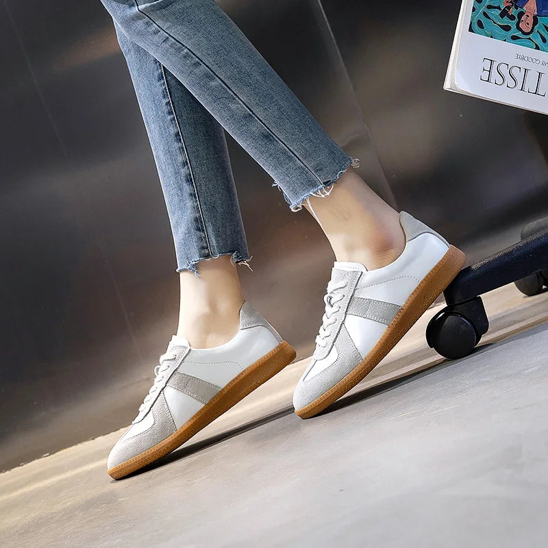 Genuine Leather Sneakers