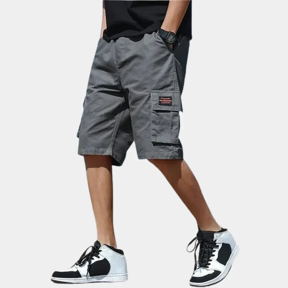Men's Cotton Cargo Shorts with Pockets