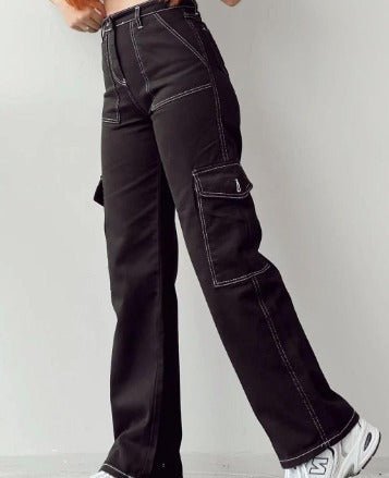 Sienna DeLuca Multi-Pocket Cargo Jeans