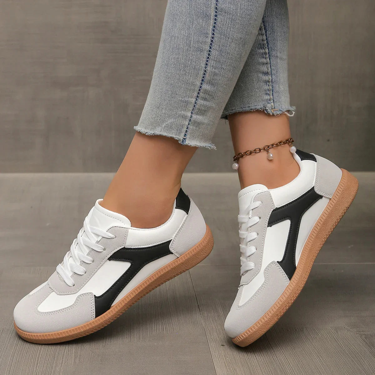 Livia Low-Profile Leather Sneakers