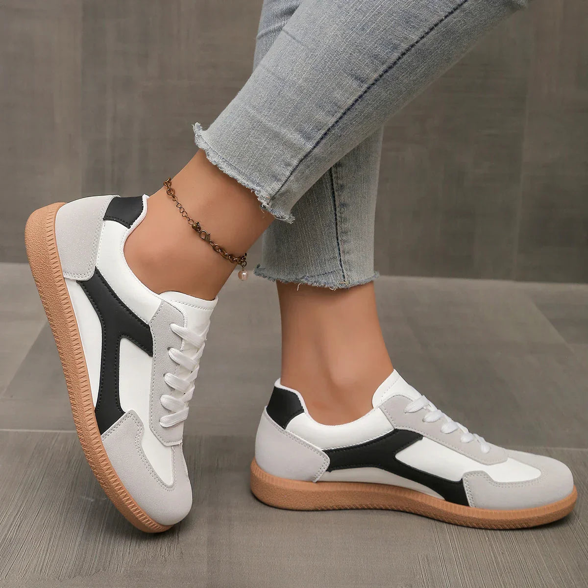 Livia Low-Profile Leather Sneakers