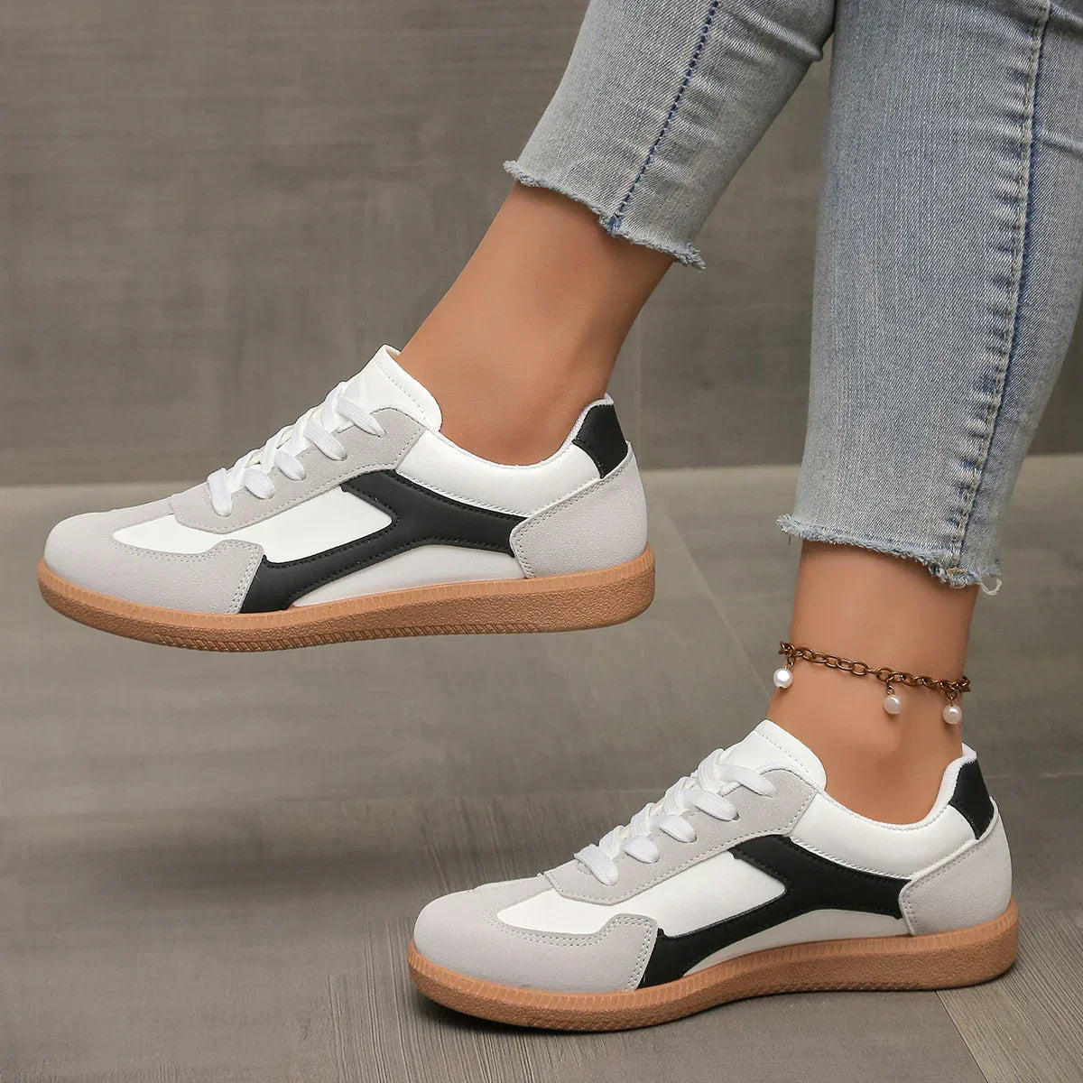 Livia Low-Profile Leather Sneakers