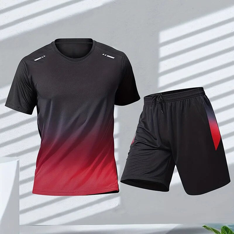 Men's Quick-Dry Activewear Set with Shorts