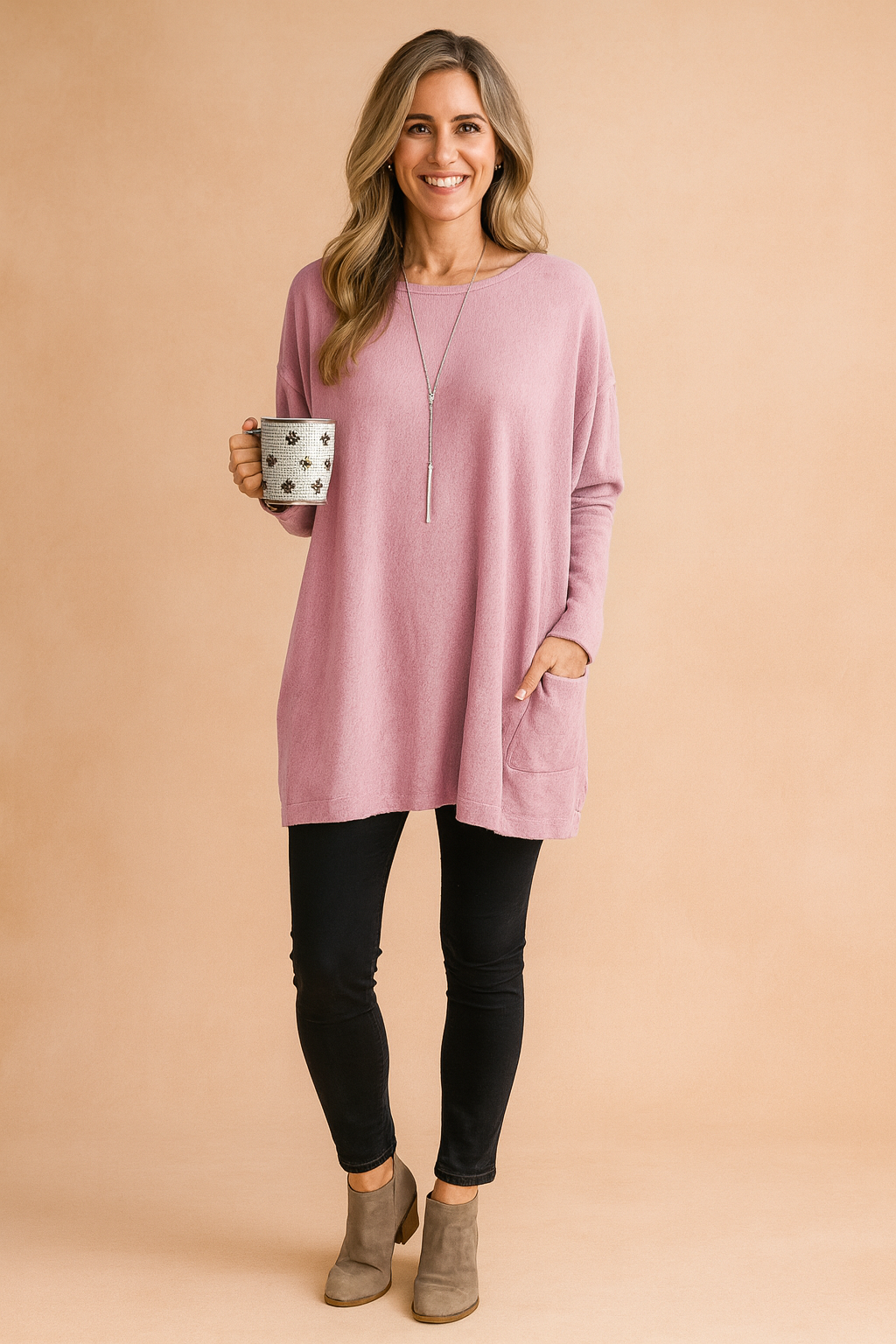 Adele Oversized Pocket Sweater