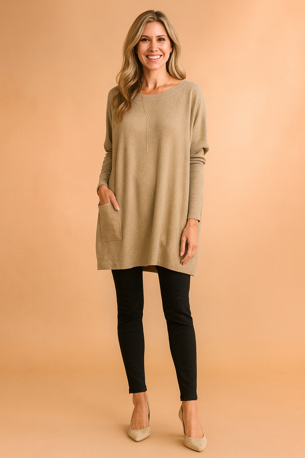 Adele Oversized Pocket Sweater