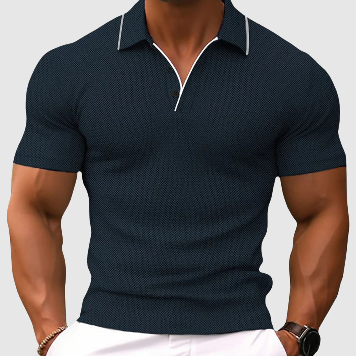 Polo Shirt | Slim Fit Breathable Knit Men