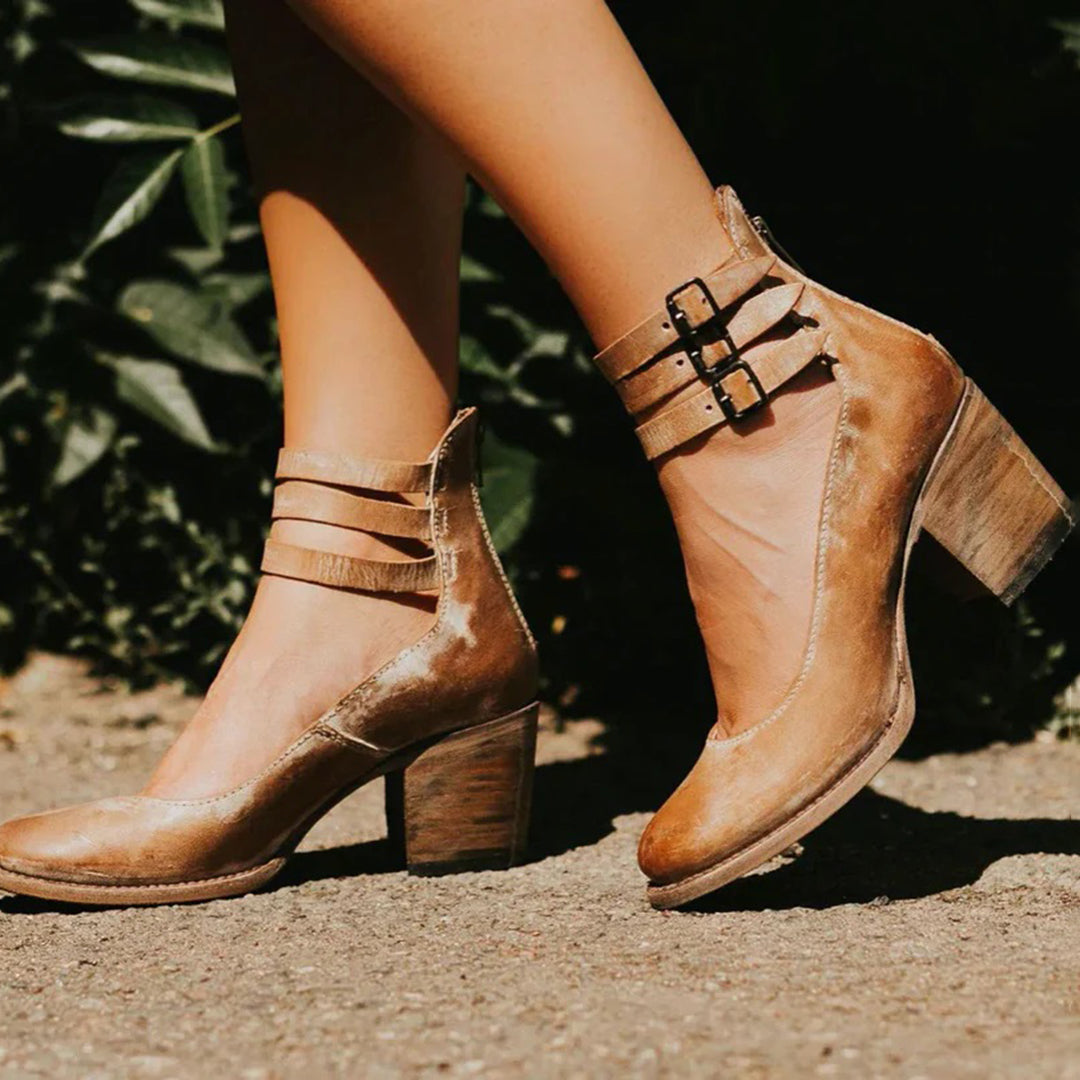 Women's PU Leather Heeled Everyday Shoes