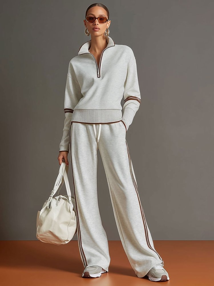 Serena Coordinated Wide-Leg Lounge Set