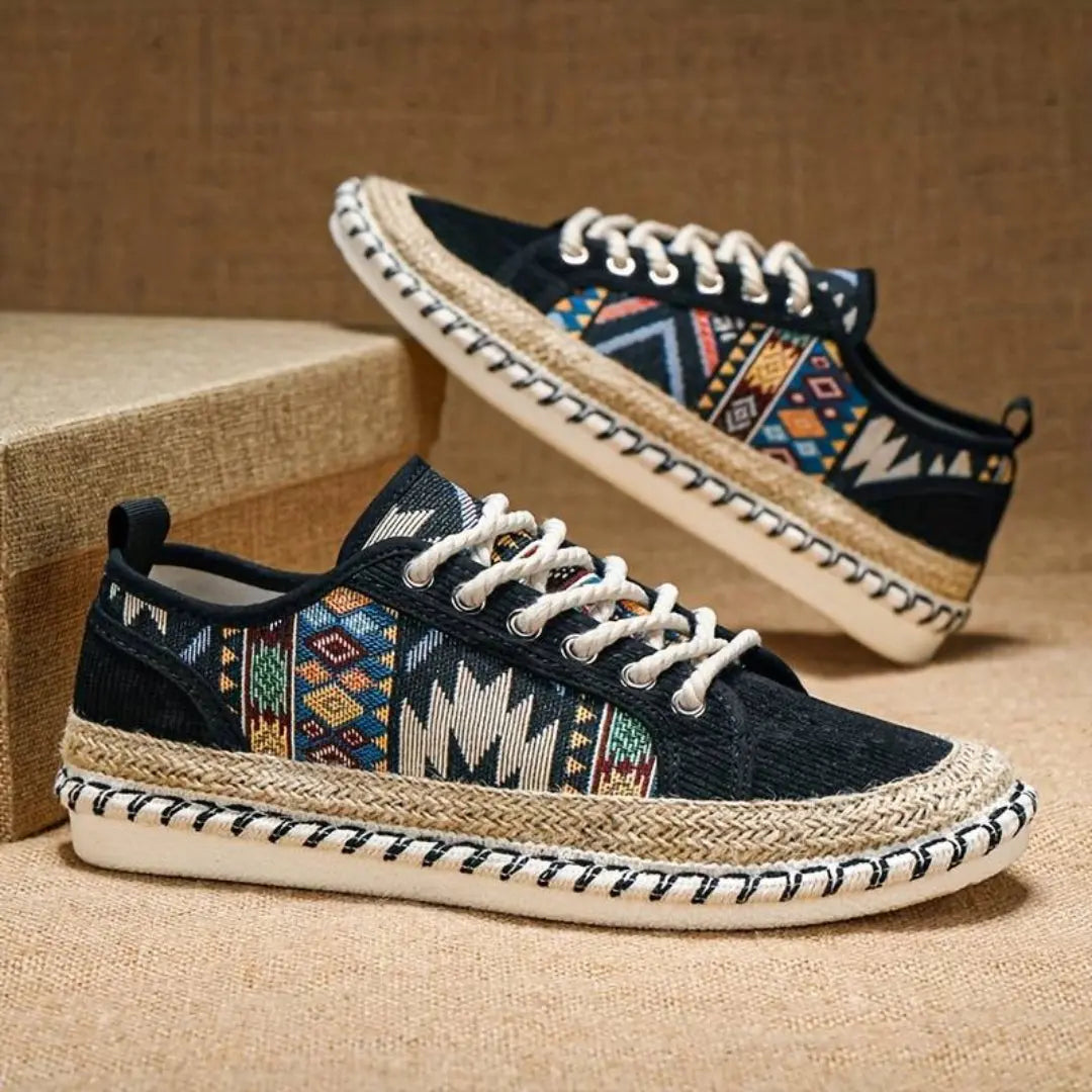 Bold Pattern Aztec Sneakers Jute Midsole