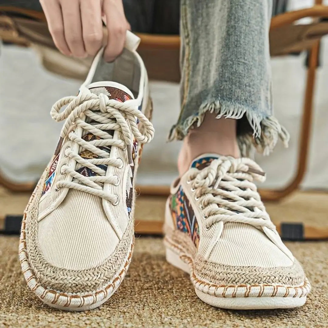 Bold Pattern Aztec Sneakers Jute Midsole