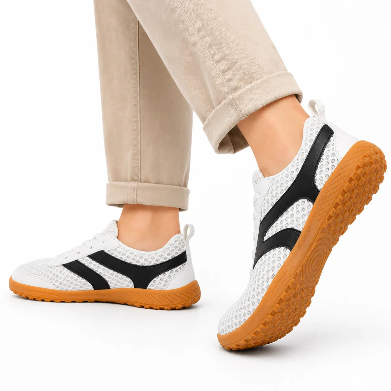 Unisex Wide Toe Box Barefoot Walking Trainers | Non-Slip Breathable