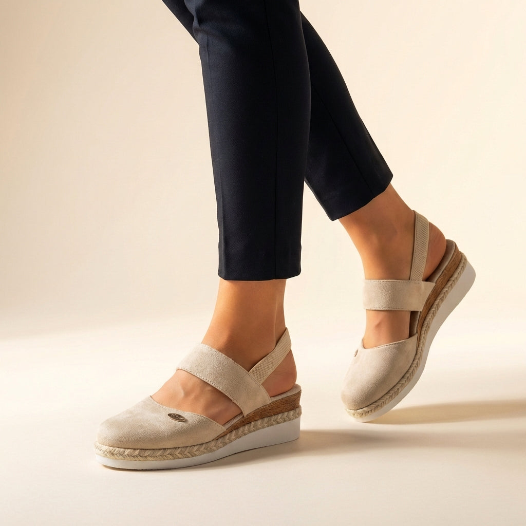 Comfort Fit Platform Espadrille Sandals