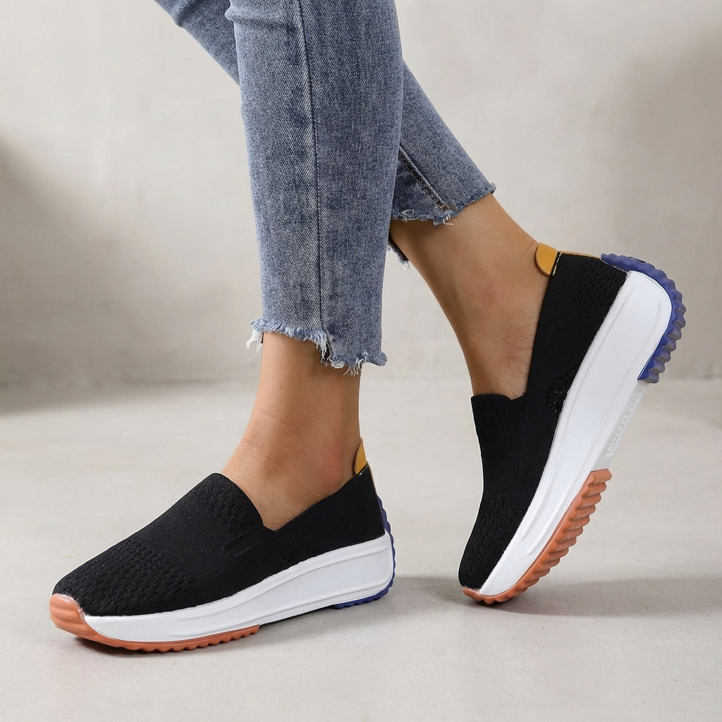Knit Slip-On Platform Orthopedic Sneakers