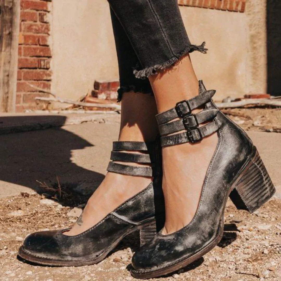 Women's PU Leather Heeled Everyday Shoes