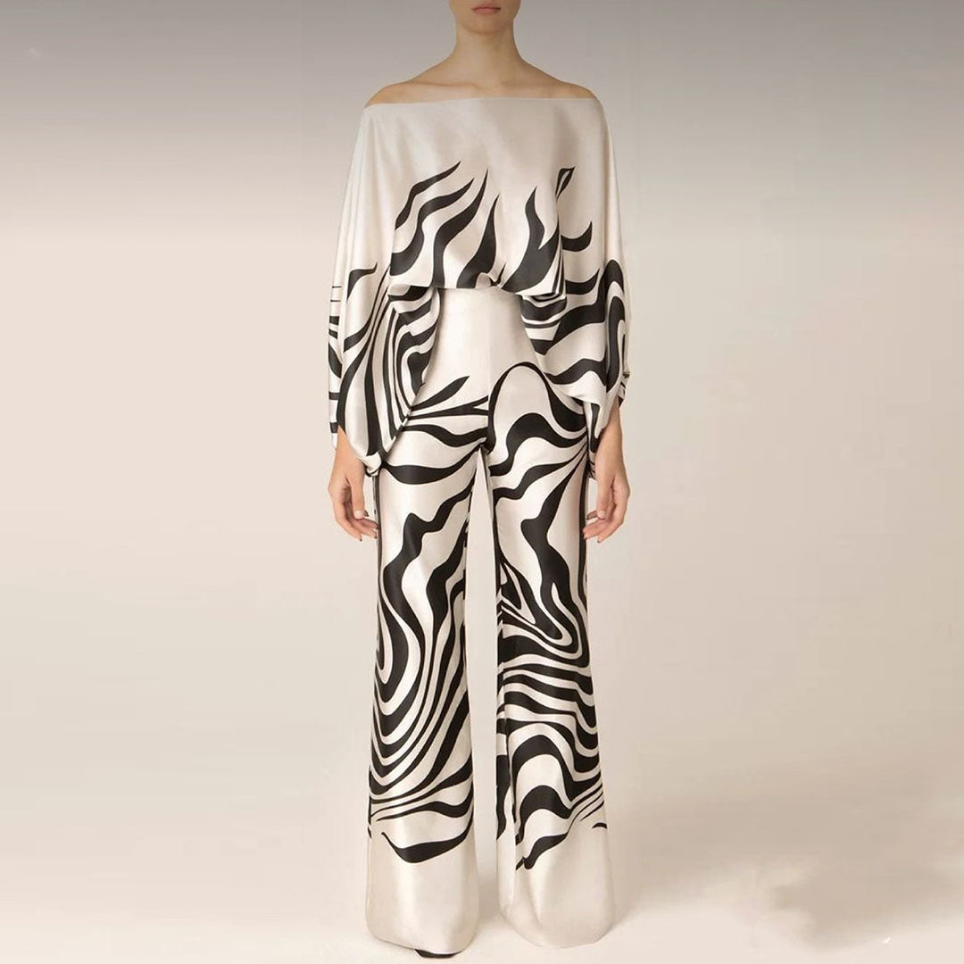Women's Off-Shoulder Summer Two-Piece Set