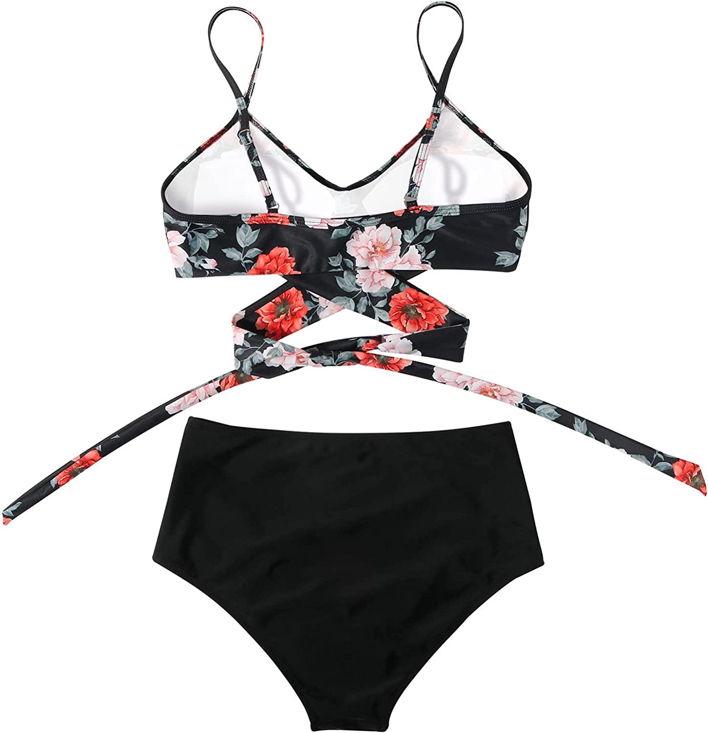 Belle High-Waisted Bikini Set with Mix-and-Match Colors