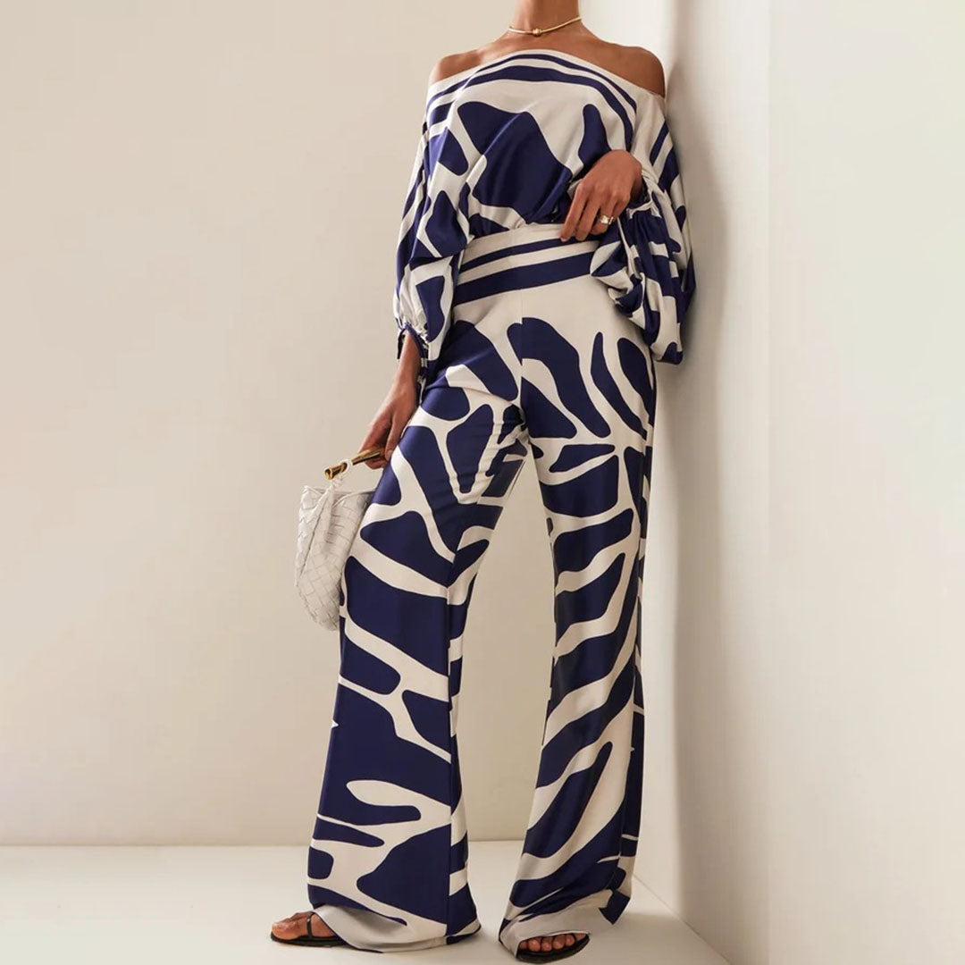 Women's Off-Shoulder Summer Two-Piece Set