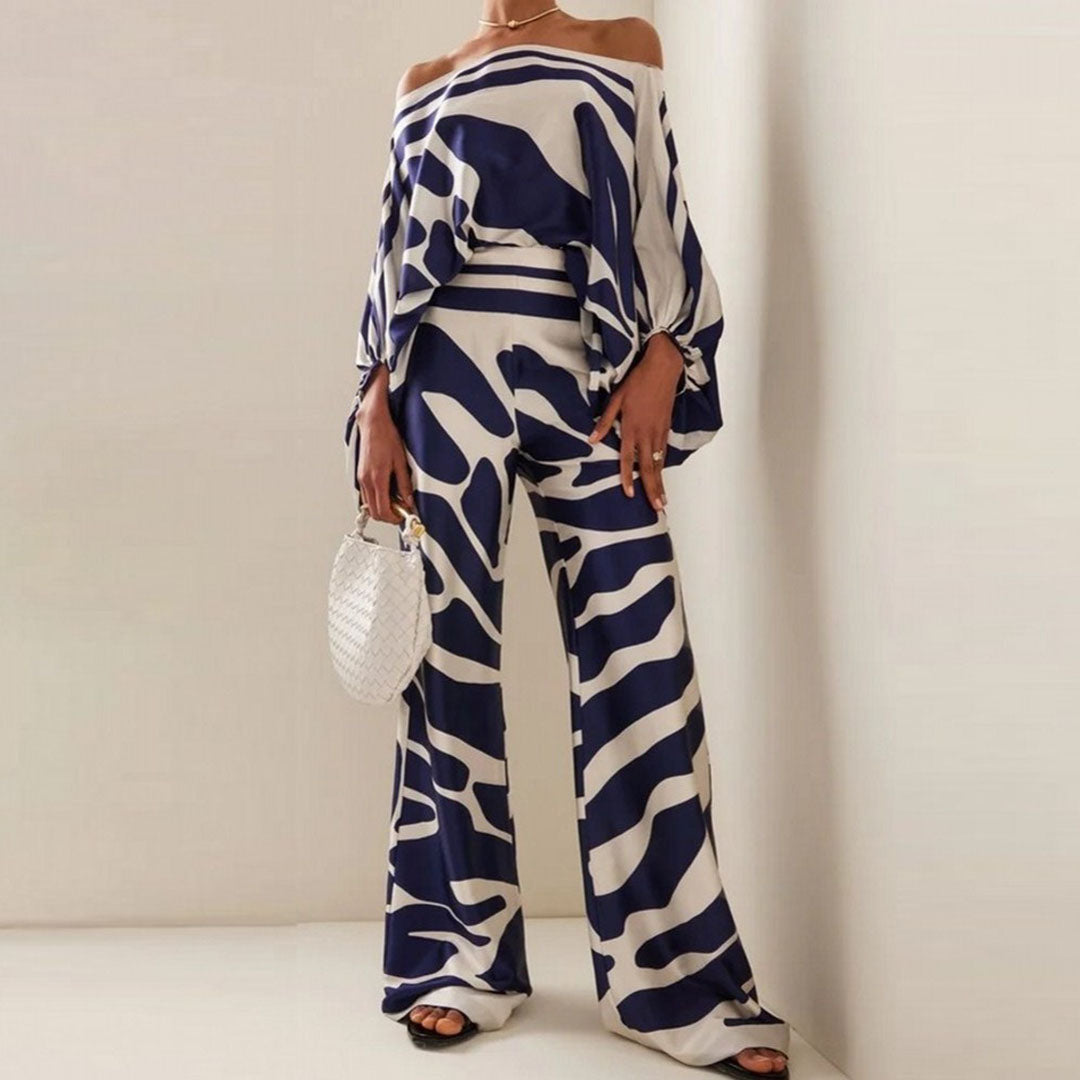 Women's Off-Shoulder Summer Two-Piece Set