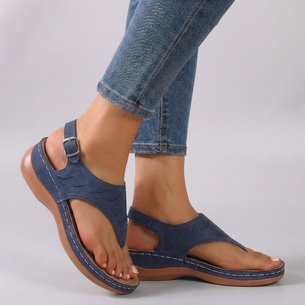 Wedge Sole Ankle Strap Sandals