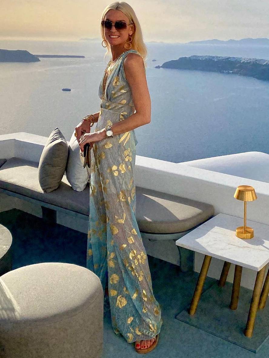 Sleeveless Sequin Maxi Dress with V-Neck for Evening Events