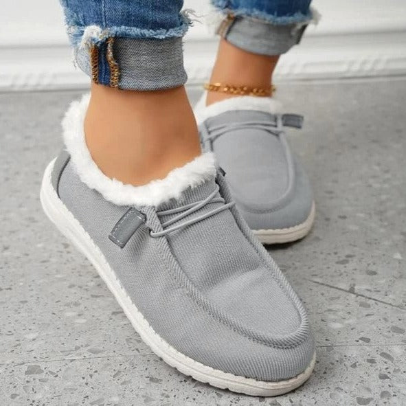 Women's Plush-Lined Slip-On Winter Boots