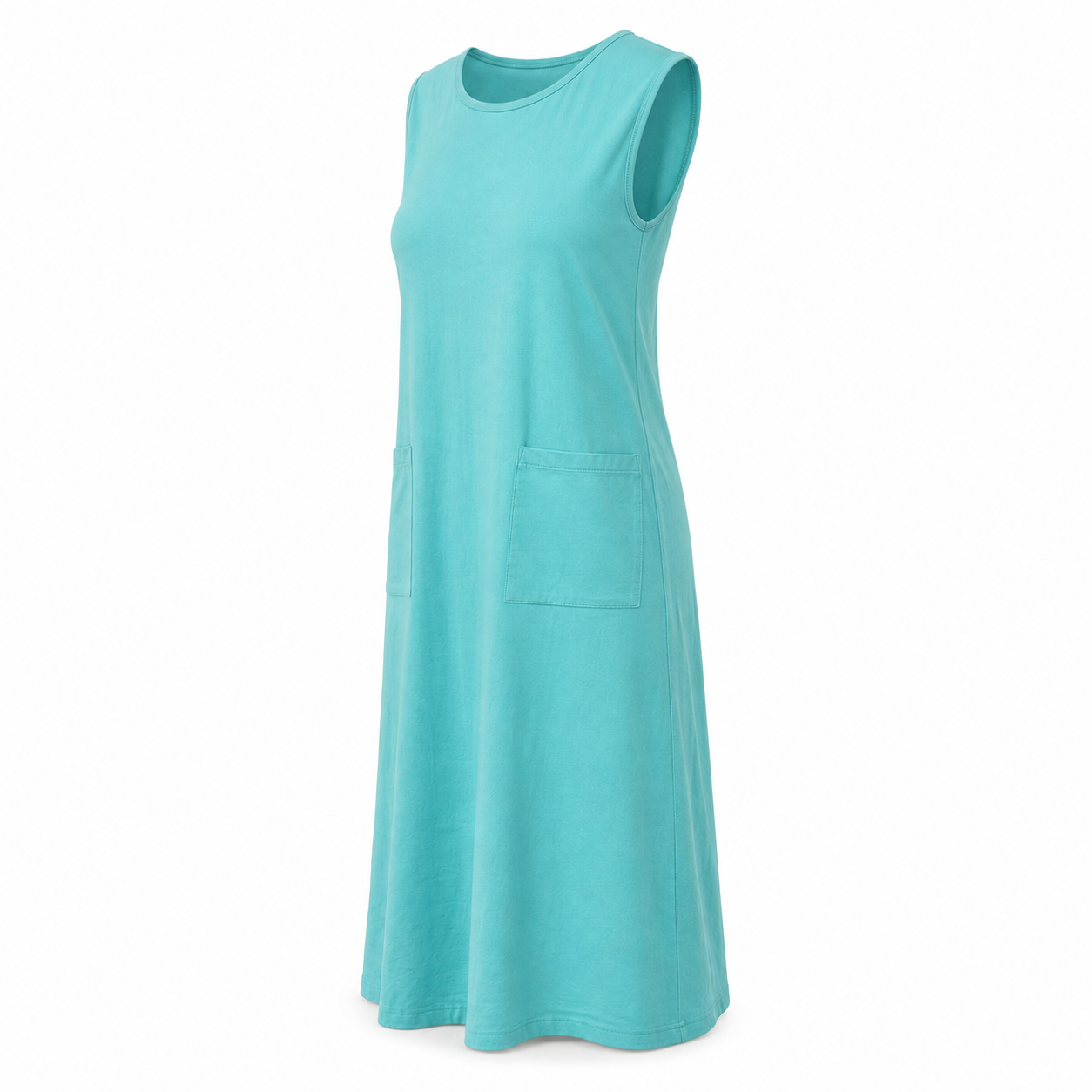 Sleeveless Pocketed Relaxed Fit Dress
