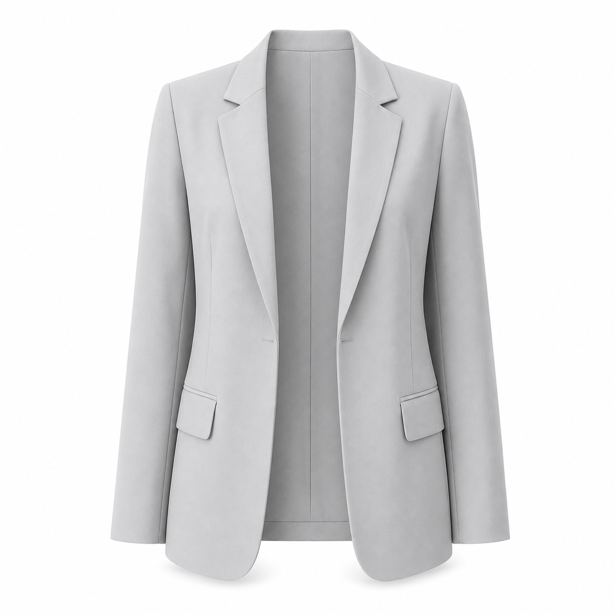 Tailored Fit Structured Blazer With Long Sleeves
