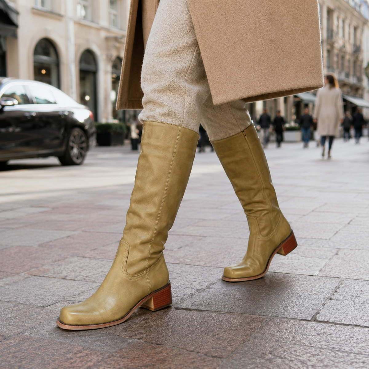 Leather Tall Boots