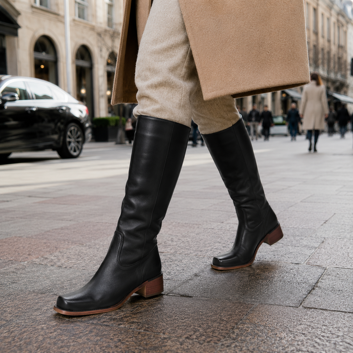Leather Tall Boots