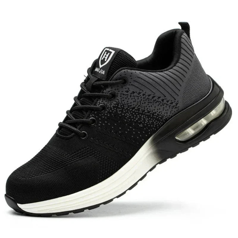 Unisex Air Cushion Steel Toe Safety Sneakers