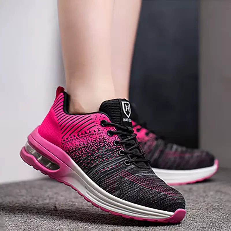 Unisex Air Cushion Steel Toe Safety Sneakers