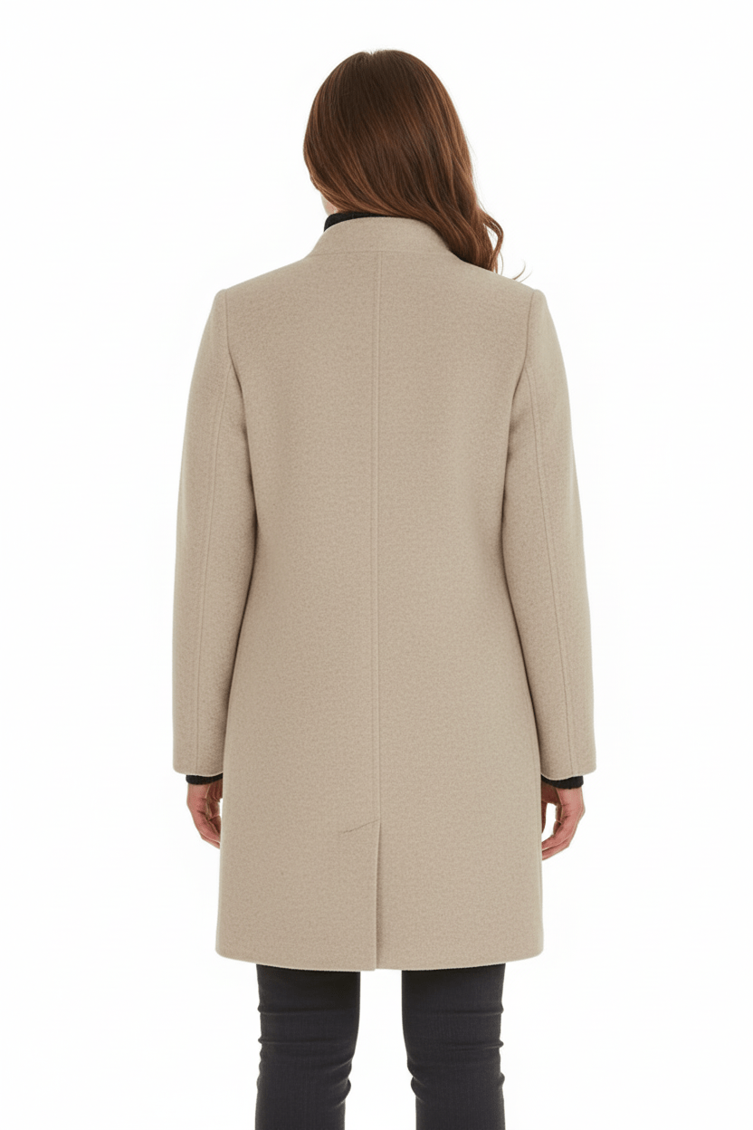 Charlotte Davies Wool-Blend Tailored Overcoat