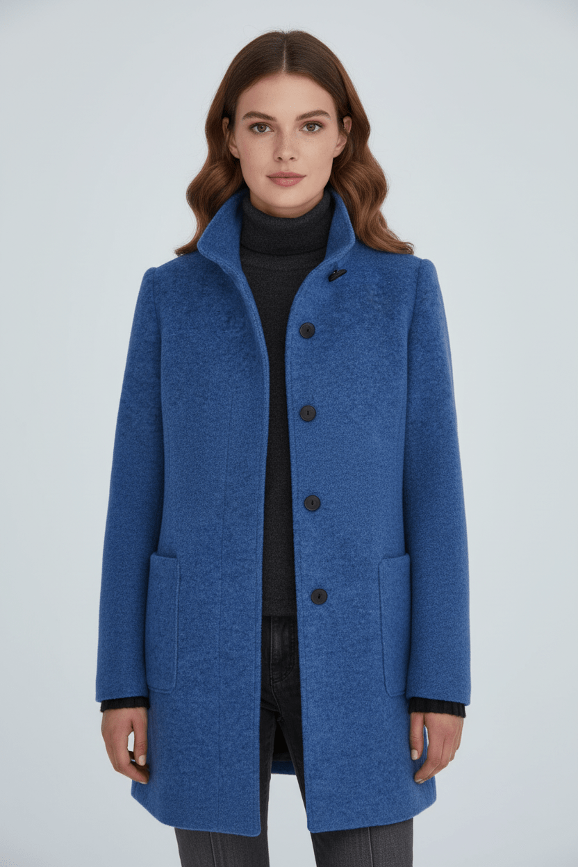 Charlotte Davies Wool-Blend Tailored Overcoat