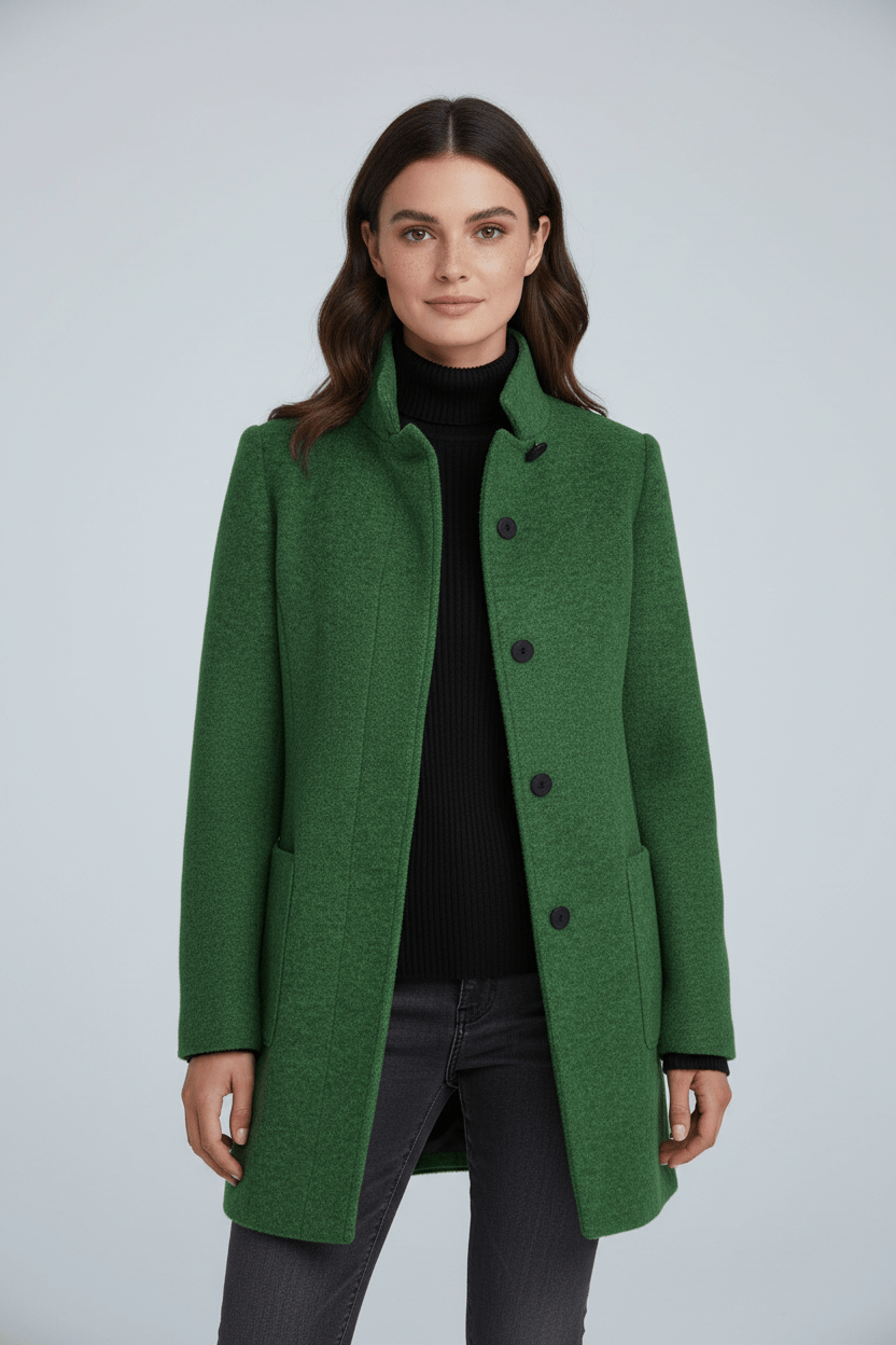 Charlotte Davies Wool-Blend Tailored Overcoat