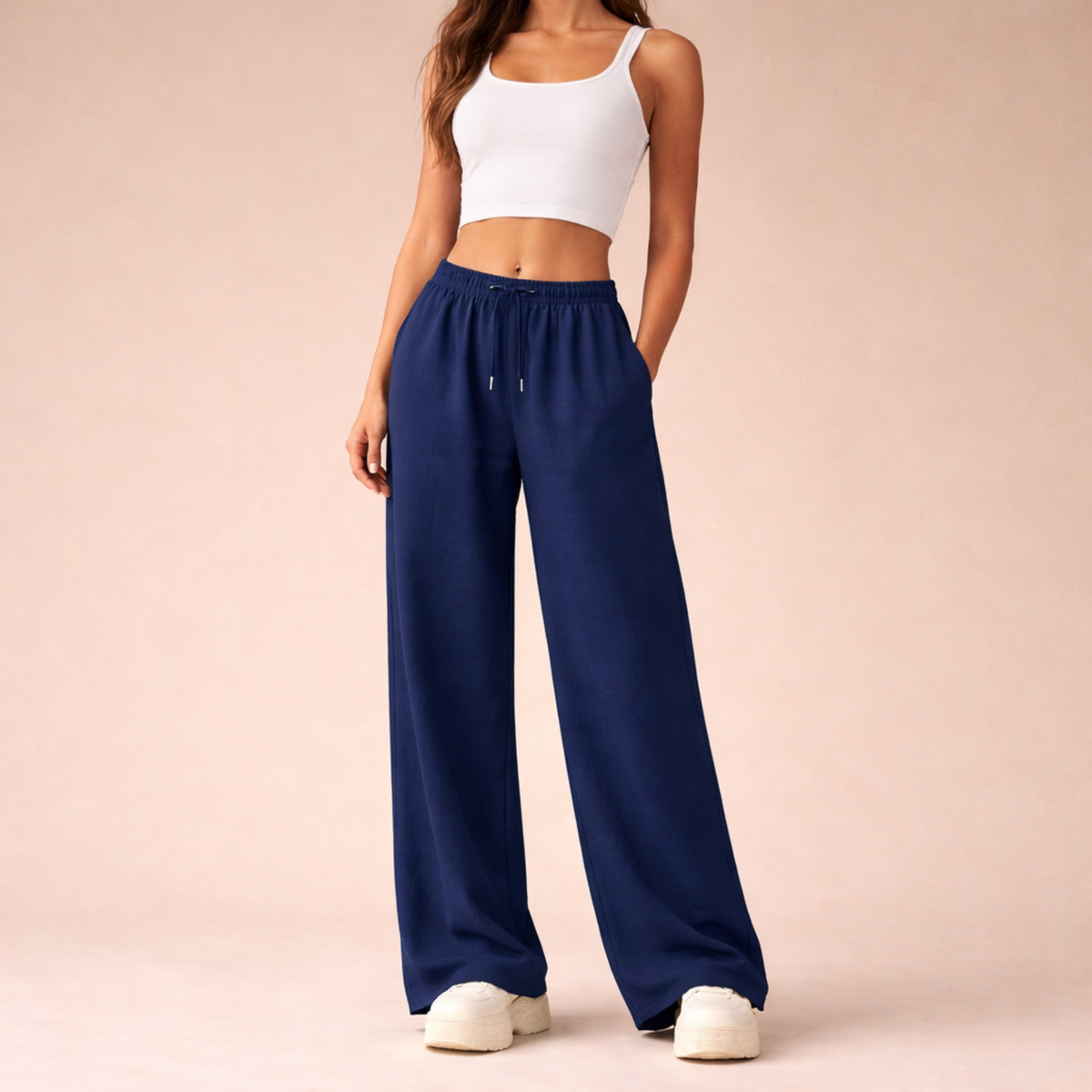 Sofia Wide-Leg Jogging Pants