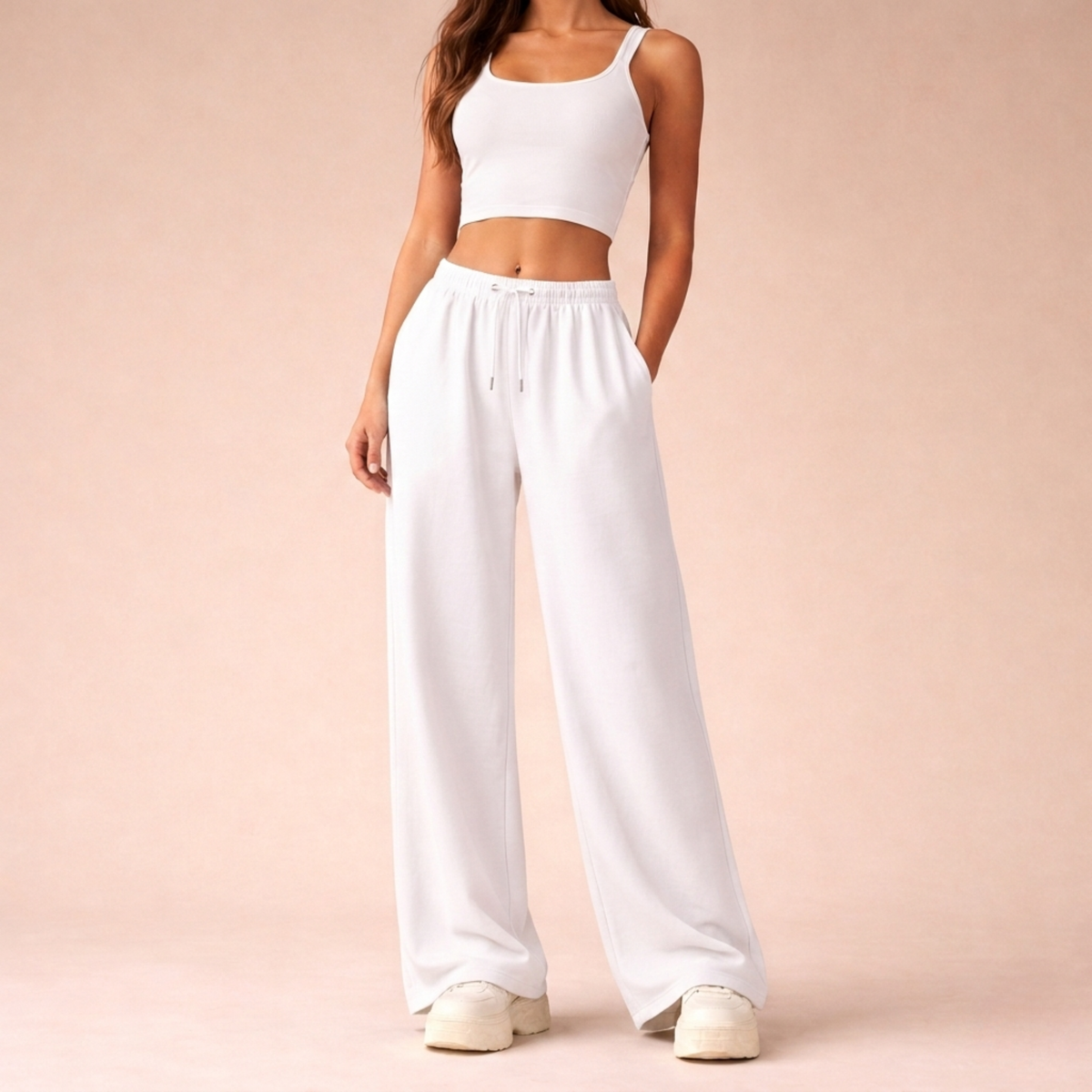 Sofia Wide-Leg Jogging Pants